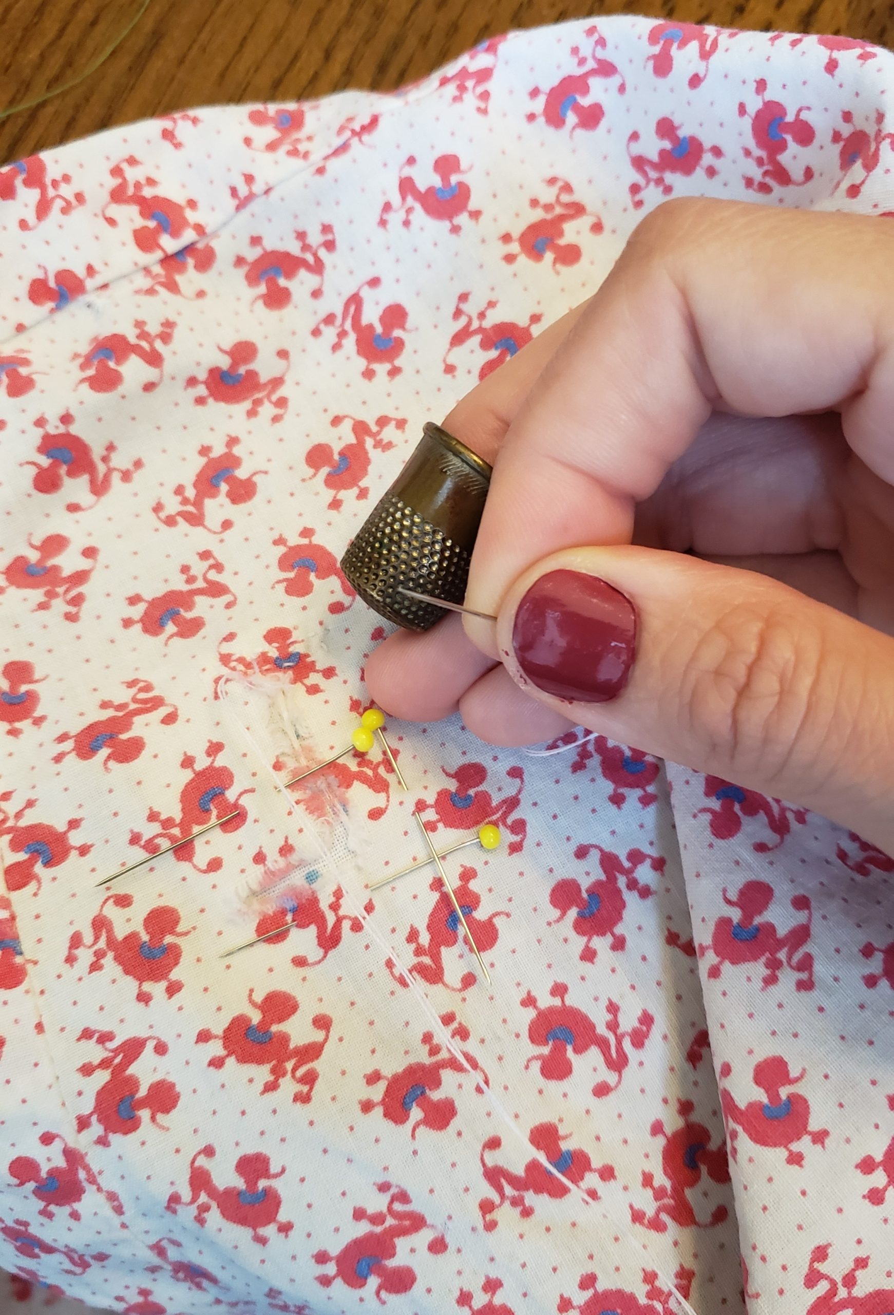Mindful Mending: Repairing a Vintage Cotton Apron